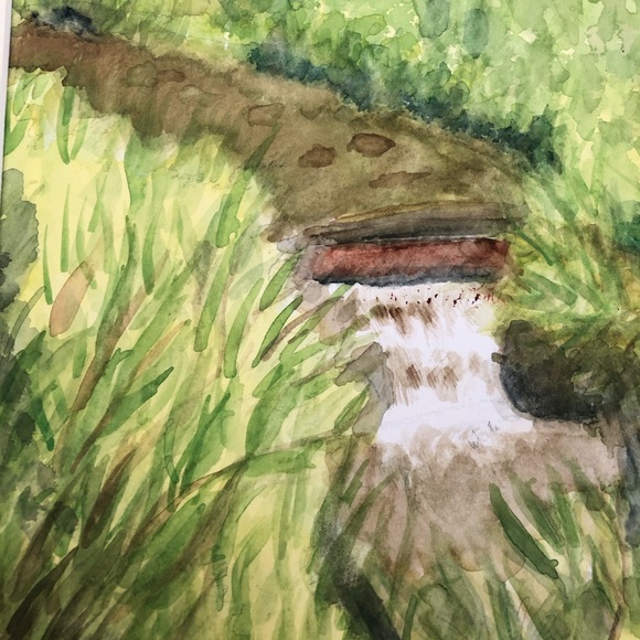 Framed Original Watercolor by Reggie Linville - Picture 2 of 8